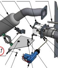 Sherp PRO parts / Exhaust system / Bracket
