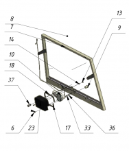 Sherp parts / Front window assembly