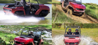 The Terraquad is a powerful UTV that can be used on water and land.